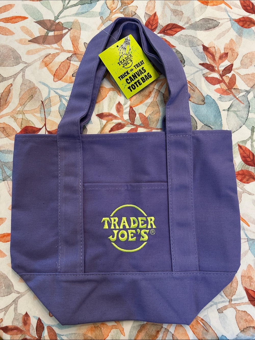 Purple Canvas Tote Bag